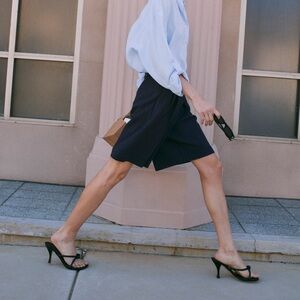 Aritzia Bababton Black Bermuda Shorts